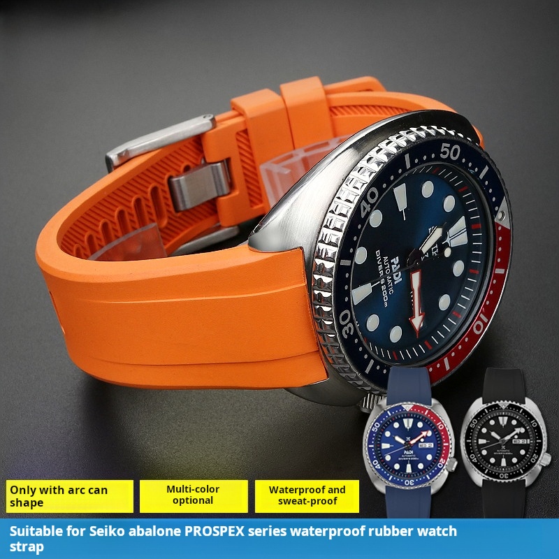 Seiko Watch Prospex - 20 มม.22 มม.สายยางสําหรับ Seiko PROSPEX PADI