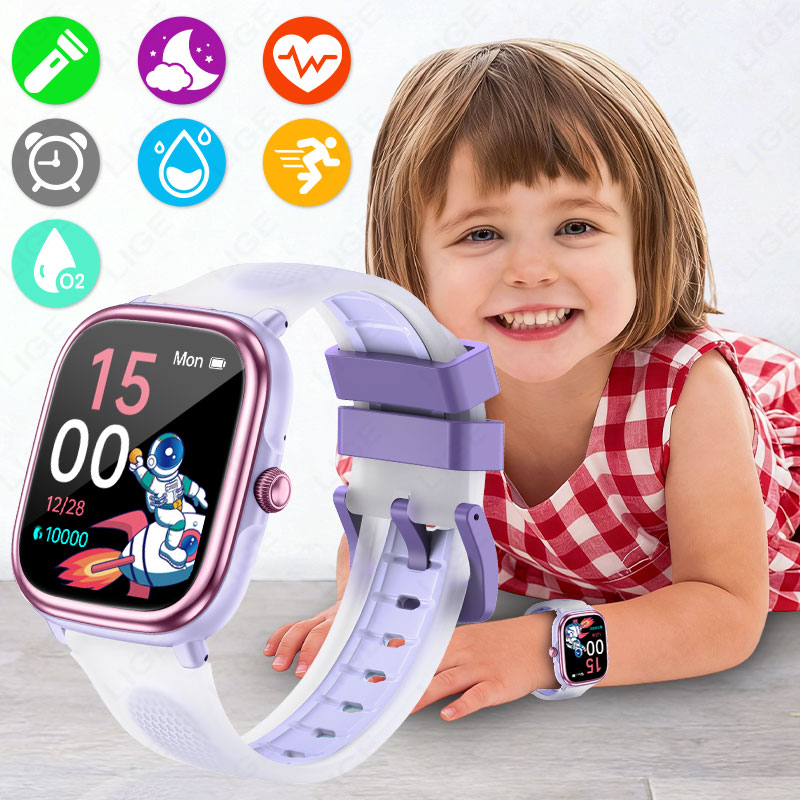French Connection Watches Smartwatch App - LIGE เด็กผู้หญิงเด็กผู้ชายนำเสนอสมาร์ทวอทช์ติดตามการออกกำลังกายโทรผ่านบลูทูธสมาร์ทวอทช์ผู้ชายผู้หญิงเครื่องนับก้าวกันน้ำนาฬิกาเด็ก