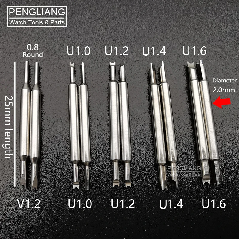 Spring Bar Tool - หมุดส้อมสแตนเลส 316L สําหรับเครื่องมือคีมสปริงบาร์ Bergeon 6825