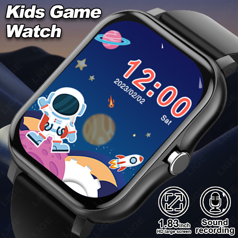 Smartwatch Digital Watches For Girls - LIGE 2025 Audiobook เด็ก Smartwatch แฟชั่นกีฬาเด็กผู้หญิงเกมสมาร์ทนาฬิกาเด็กนาฬิกาอิเล็กทรอนิกส์กันน้ําของขวัญนักเรียน