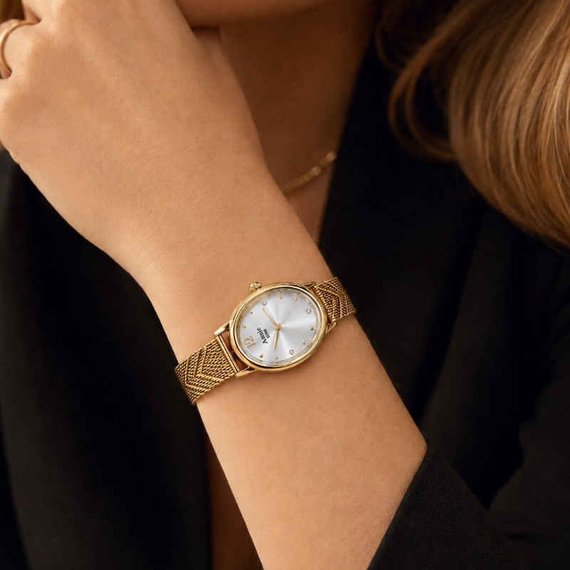Mesh Stainless Strap - แบรนด์ชั้นนำนาฬิกาสุดหรูสำหรับผู้หญิงแฟชั่นสแตนเลสสตีลสายนาฬิกาข้อมือควอตซ์นาฬิกาผู้หญิงที่สง่างามนาฬิกาเซกาเร็ก ดัมสกี้