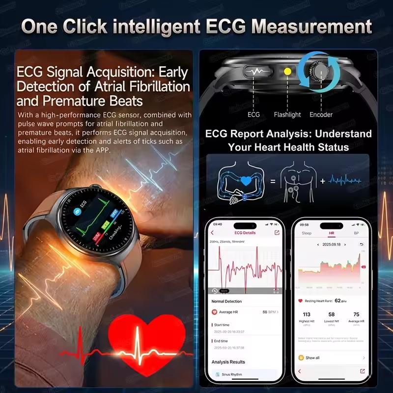 สมาร์ทวอทช์อัจฉริยะเพื่อสุขภาพ - Smartwatch Professional Watches For Men บทวิจารณ์และราคา