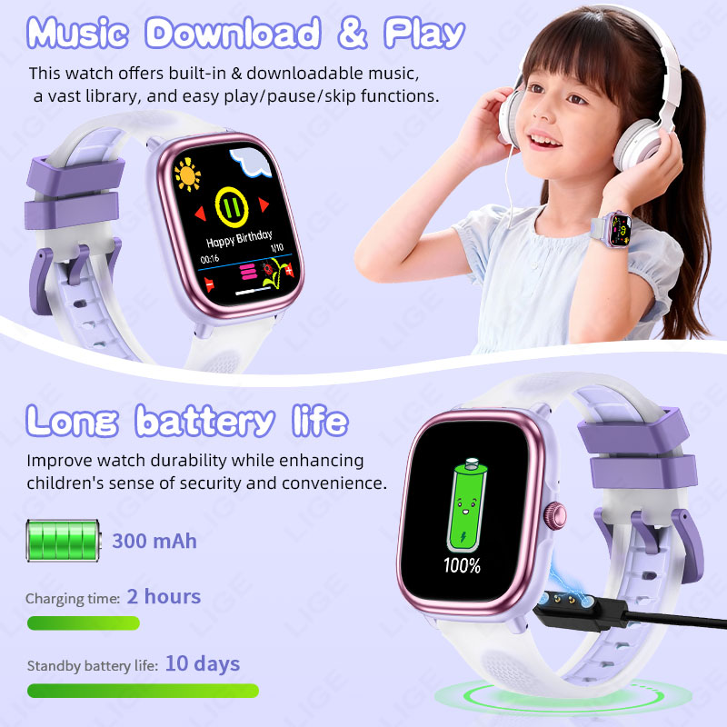 LIGE นาฬิกาอัจฉริยะสำหรับเด็กห - French Connection Watches Smartwatch App บทวิจารณ์และราคา