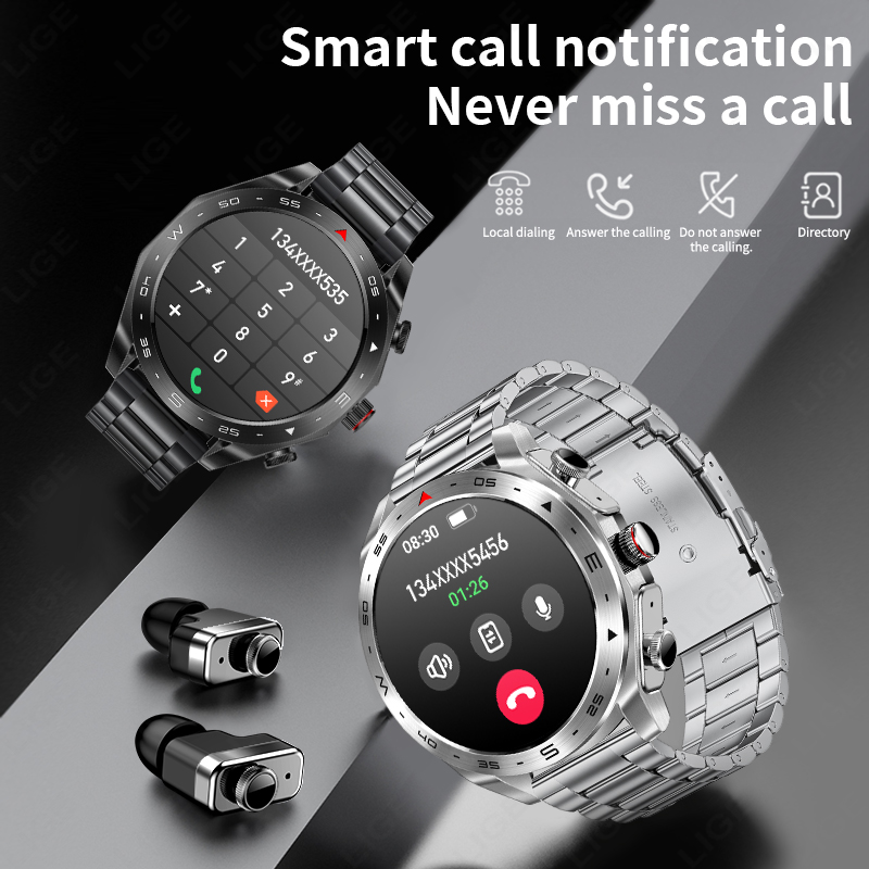 LIGE TWS หูฟังบลูทูธ สมาร์ทวอท - Smartwatch Noise Watches For Women บทวิจารณ์และราคา