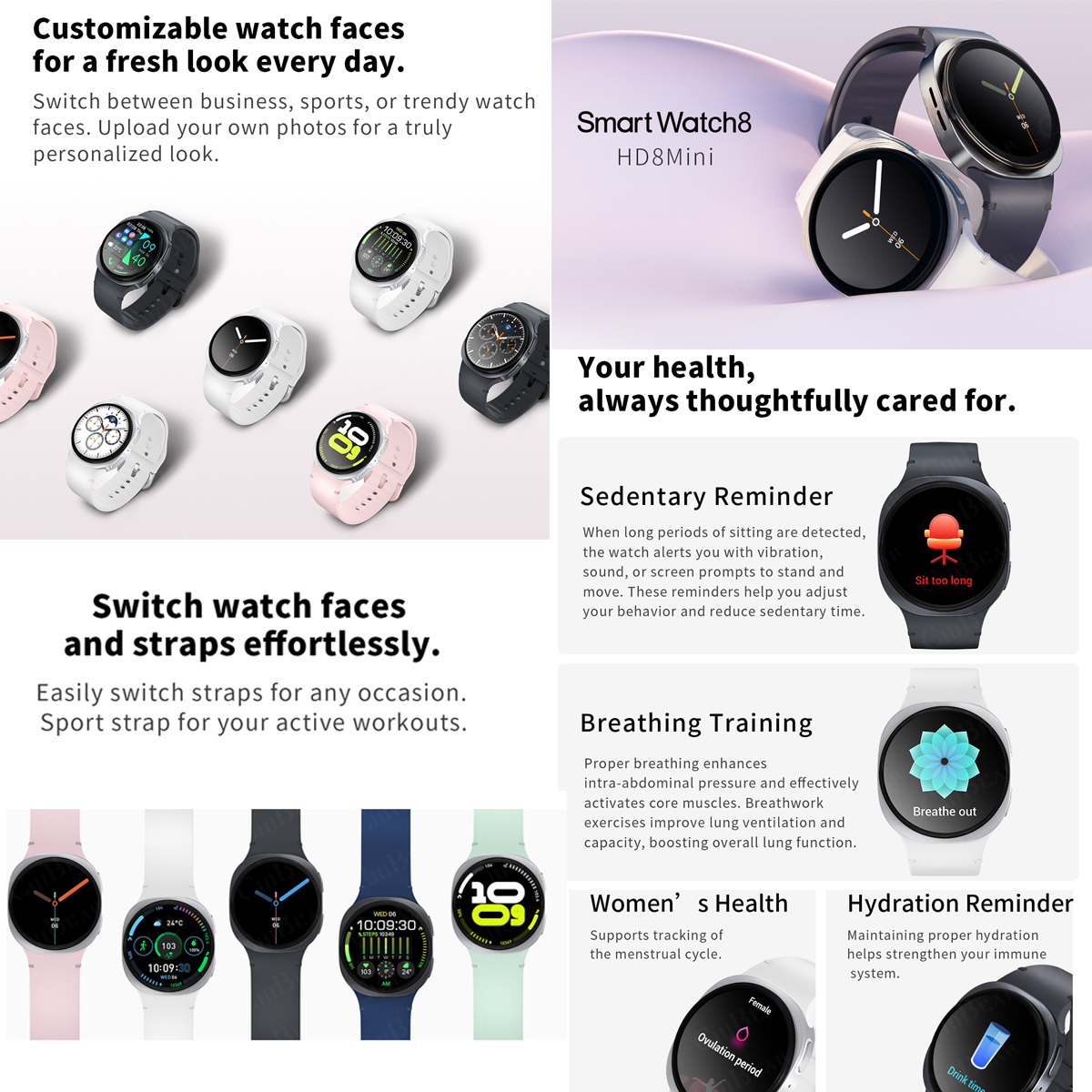 2026 นาฬิกาใหม่ 8 มินิ GPS ติด - Smartwatch Professional Watches For Men บทวิจารณ์และราคา