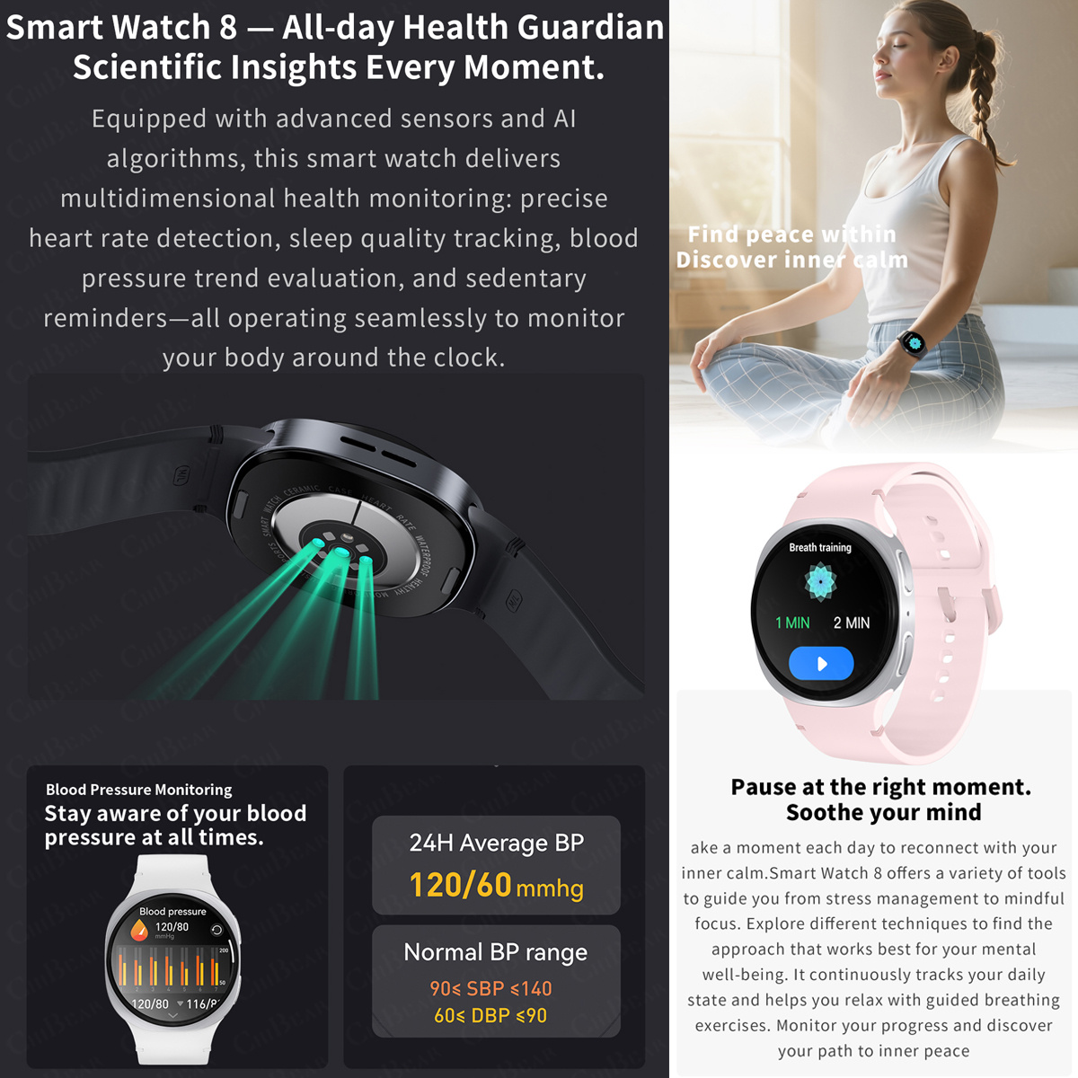 2026 นาฬิกาใหม่ 8 มินิ GPS ติด - Smartwatch Professional Watches For Men บทวิจารณ์และราคา