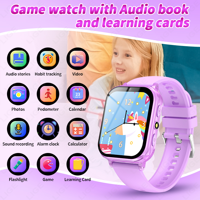 LIGE Kid นาฬิกาดิจิตอลอัจฉริยะ - Smartwatch Digital Watches For Girls บทวิจารณ์และราคา