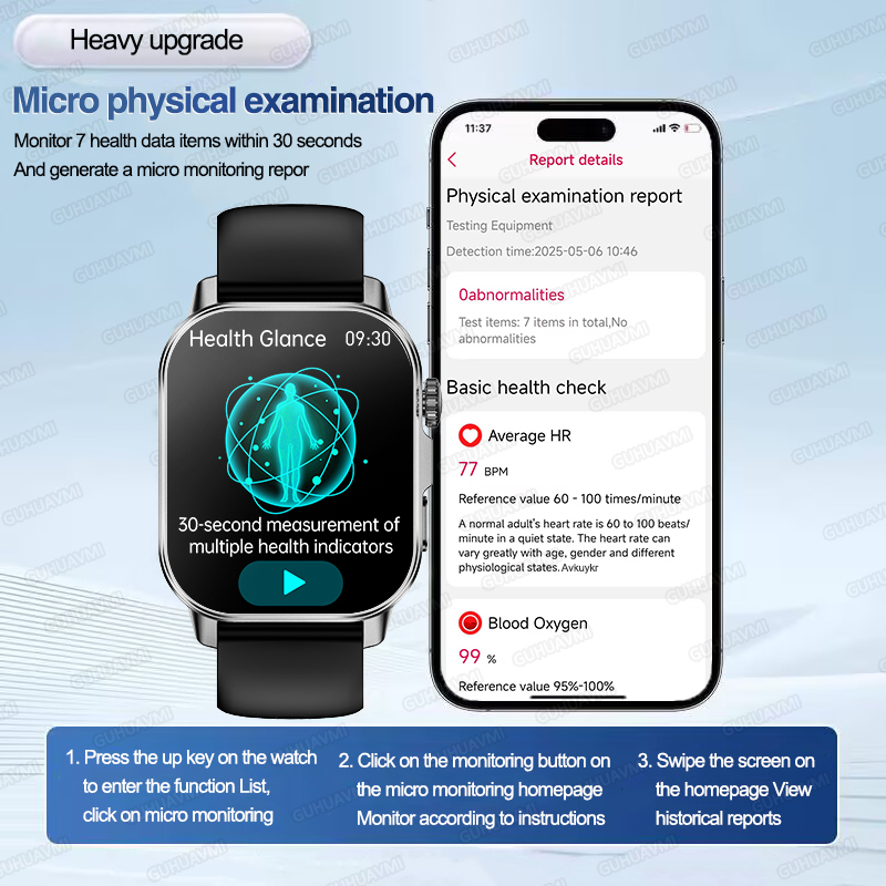 สมาร์ทวอทช์วิเคราะห์อารมณ์สำหร - Smartwatch Professional Watches For Men บทวิจารณ์และราคา