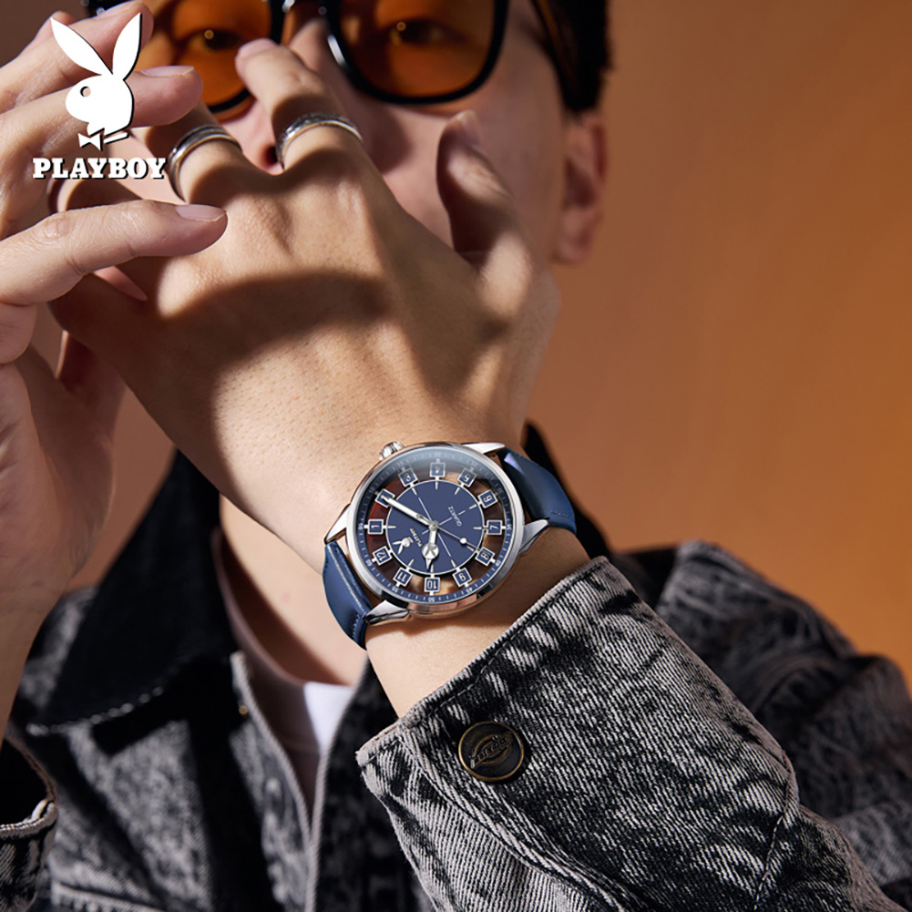 PLAYBOY 3137 แบรนด์ควอตซ์นาฬิก - Smartwatch Watches Brands For Men บทวิจารณ์และราคา