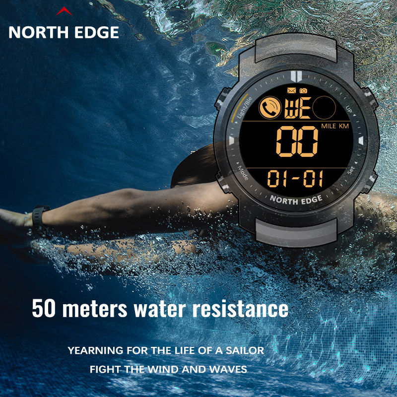 NORTH EDGE สมาร์ทวอท์ชผู้ชายเค - Smartwatch Professional Watches For Men บทวิจารณ์และราคา