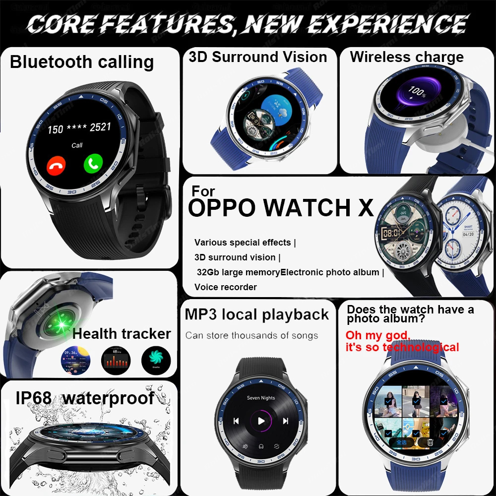 1.43 AMOLEDสมาร์ทนาฬิกา3D Surr - Smartwatch Professional Watches For Men บทวิจารณ์และราคา