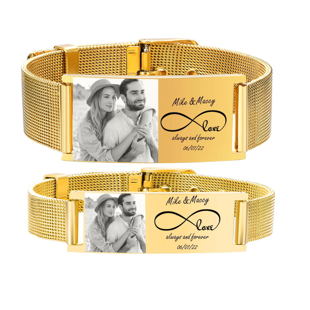 สร้อยข้อมือ ID ส่วนบุคคลสำหรับ - Mesh Stainless Strap บทวิจารณ์และราคา