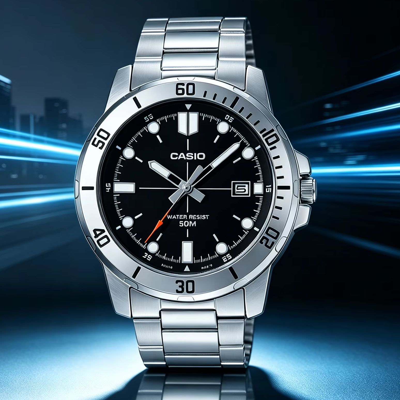 นาฬิกาข้อมือผู้ชายแบบอนาล็อก C - Casio Watches Smartwatch บทวิจารณ์และราคา