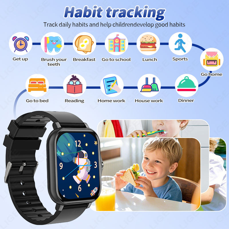 LIGE 2025 Audiobook เด็ก Smart - Smartwatch Digital Watches For Girls บทวิจารณ์และราคา