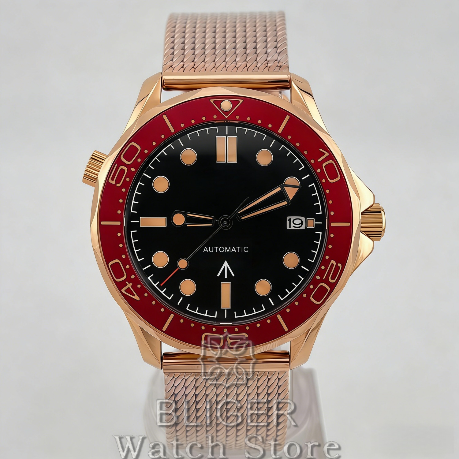 BLIGER วินเทจ บรอนซ์ โรสโกลด์  - Mesh Stainless Strap บทวิจารณ์และราคา