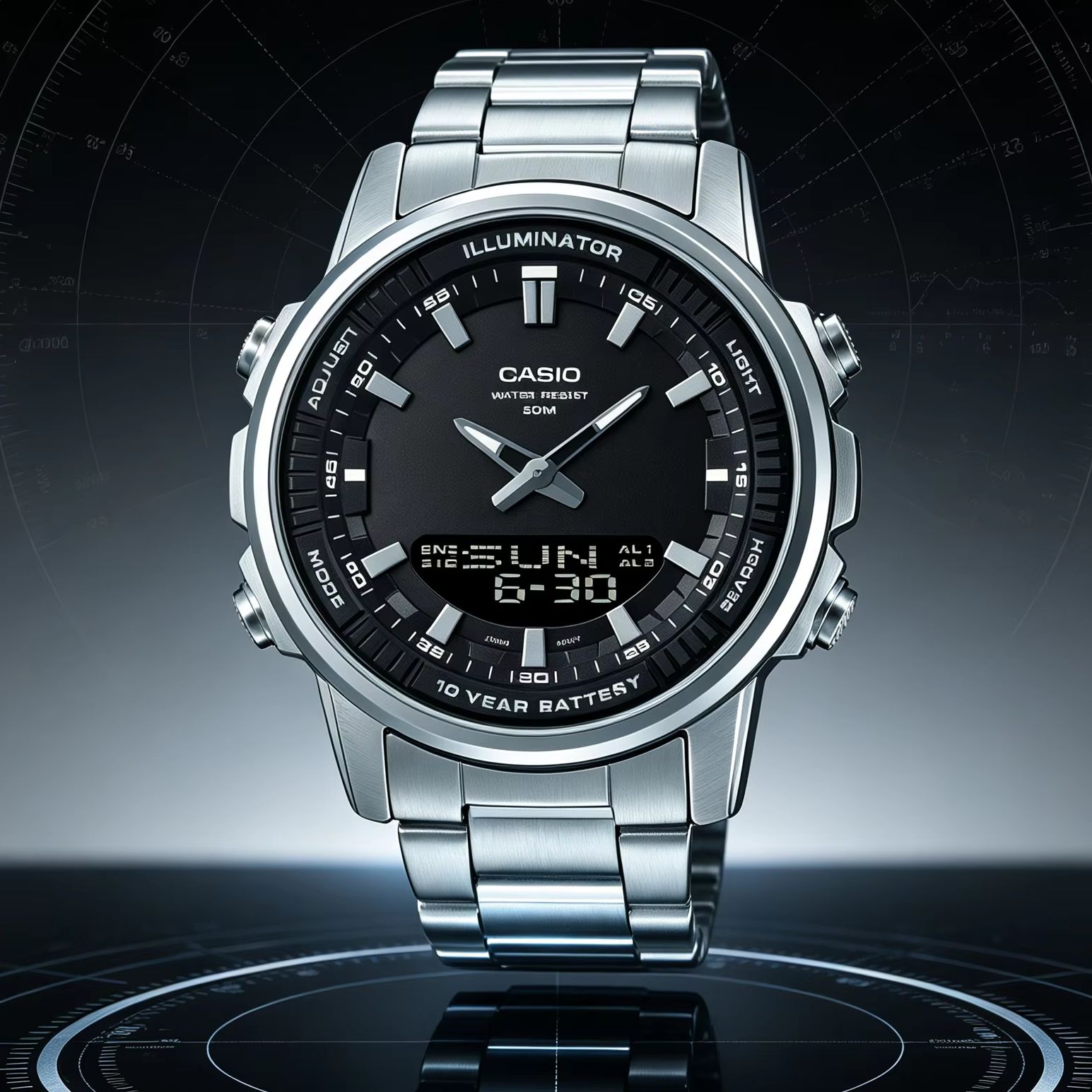 คาสิโอ AMW‑880D |   นาฬิกาข้อม - Casio Watches Smartwatch บทวิจารณ์และราคา