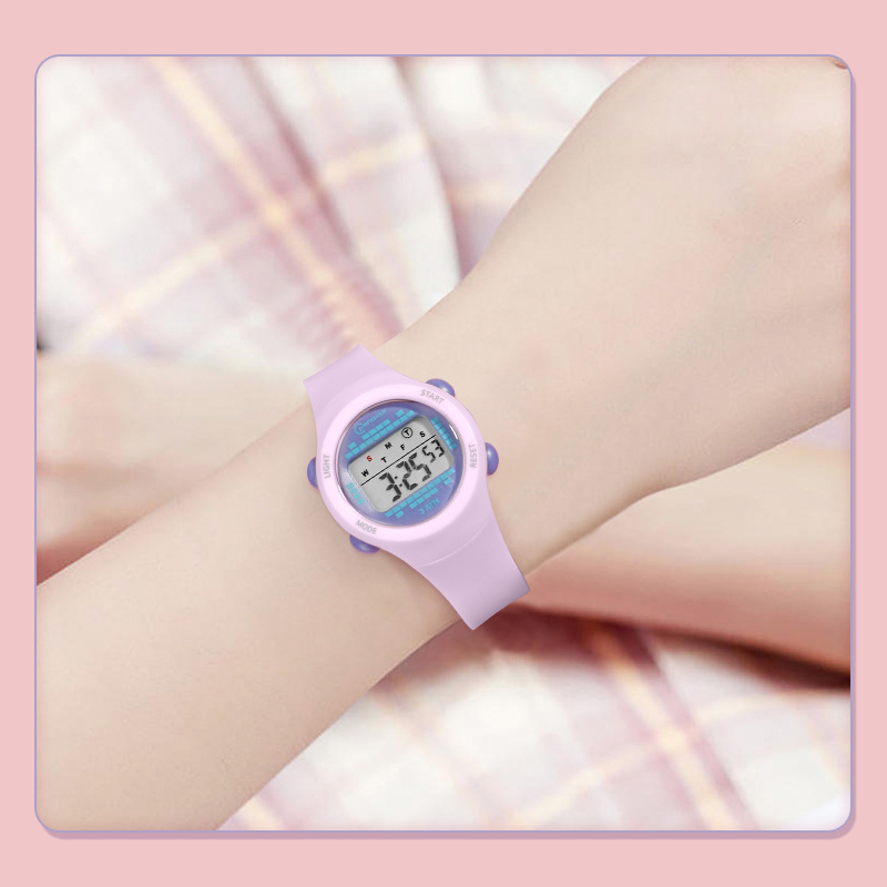 นาฬิกานักศึกษาชายกลางน่ารักสีช - Smartwatch Digital Watches For Girls บทวิจารณ์และราคา