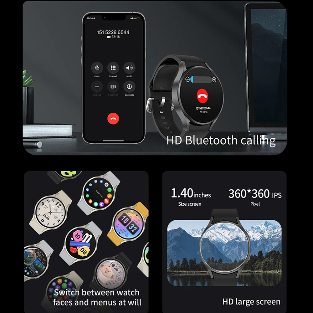 สมาร์ทวอทช์ GPS ติดตามตำแหน่ง  - Smartwatch Professional Watches For Men บทวิจารณ์และราคา
